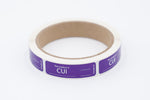 Roll of Generic 906 - CUI Flash Drive Label - Without U.S. Government Property text in purple color