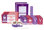 Generic Ultimate CUI Compliance Pack with media labels, cover sheets, restricted area signs, and personnel badges without U.S. Government Property text Generic Ultimate CUI Compliance Pack -Without U.S. Government Property