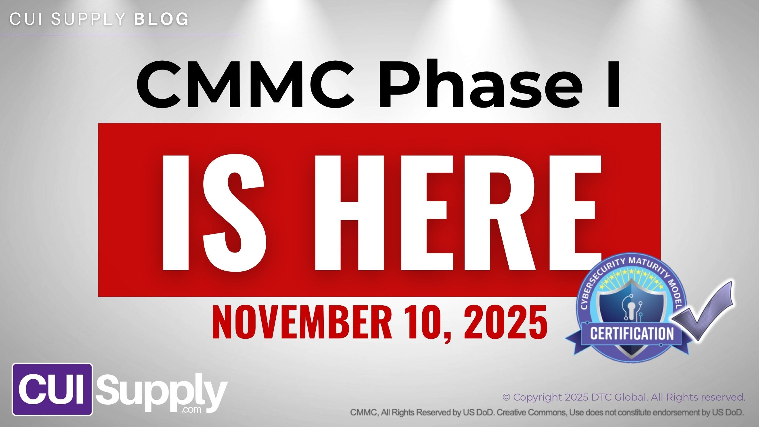 Are You Ready? | CMMC Phase I is HERE!