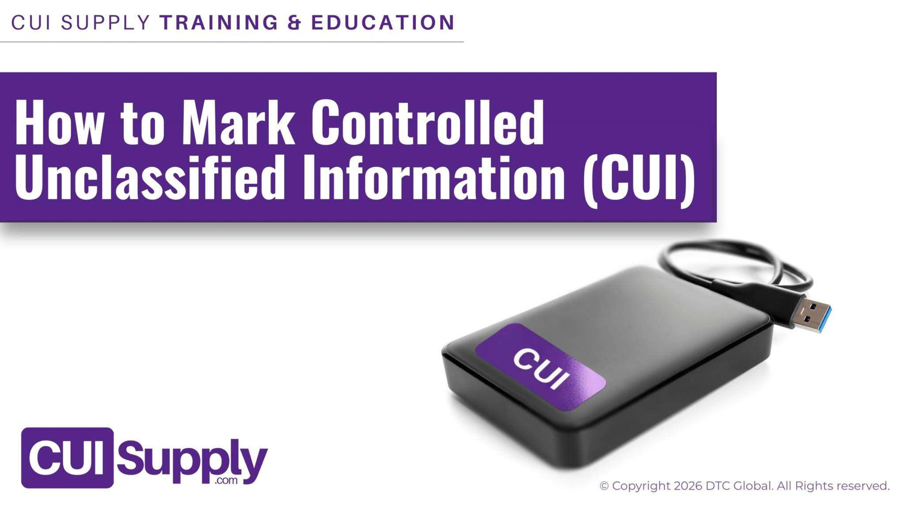 How to Mark CUI document labeling guide with security markings