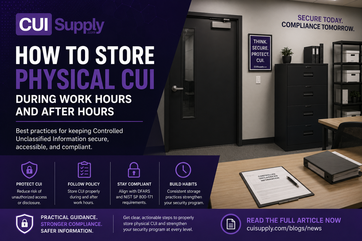 How to Store Physical CUI During Work Hours and After Hours