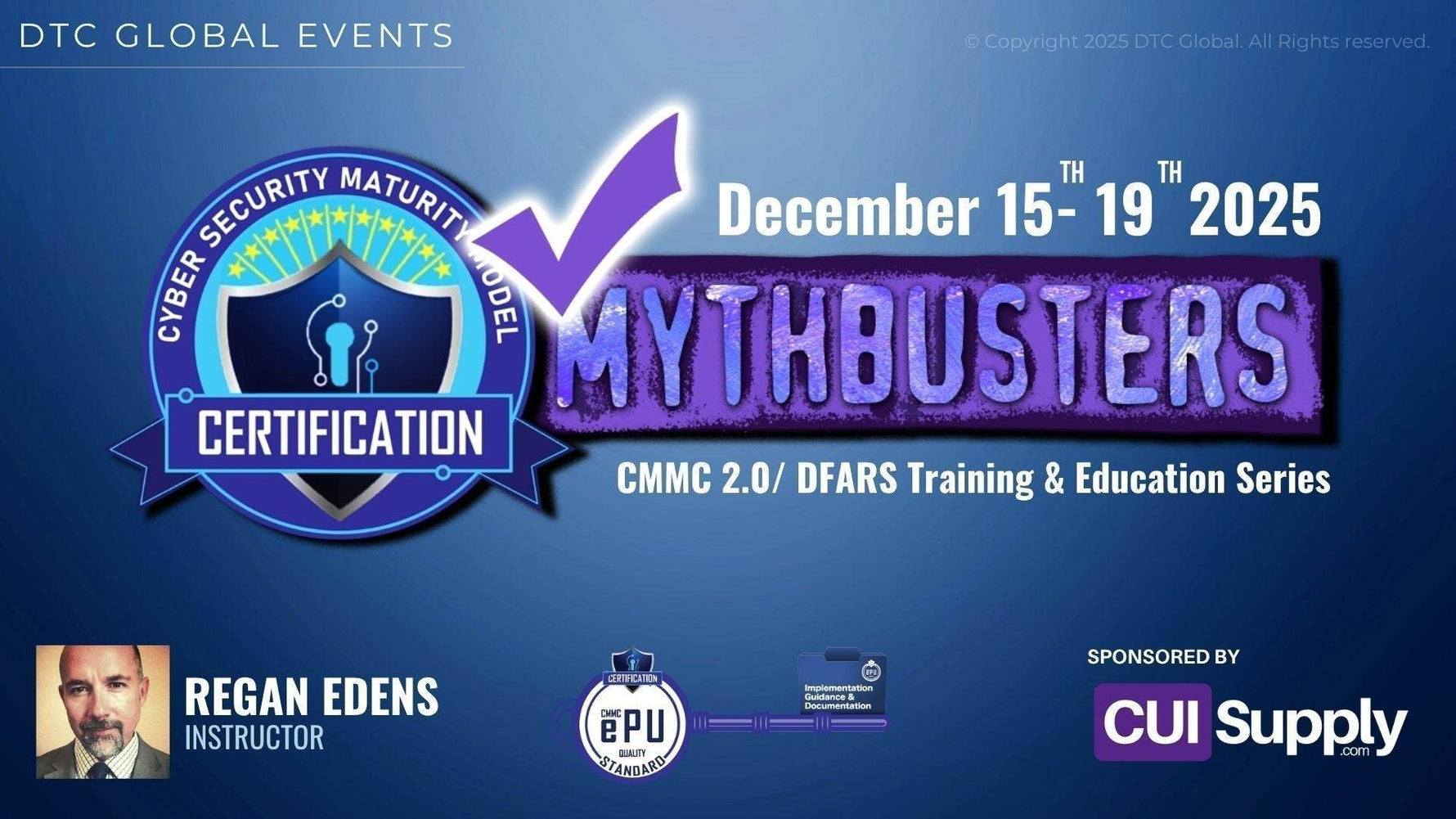 CMMC Mythbusters- CMMC 2.0/ DFARS Training & Education Series