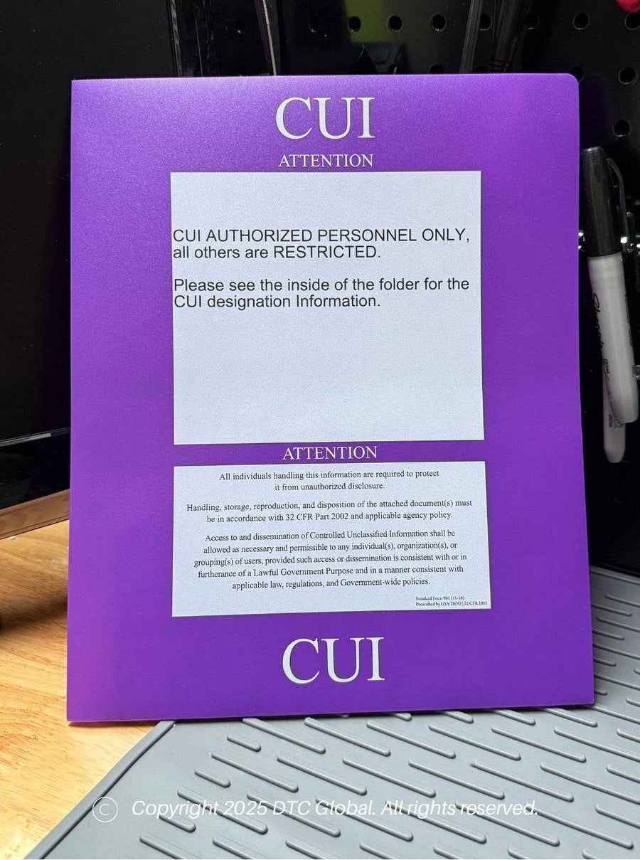 SF 901 CUI Coversheet and Folders - Combo Pack for Sensitive Info – CUI ...
