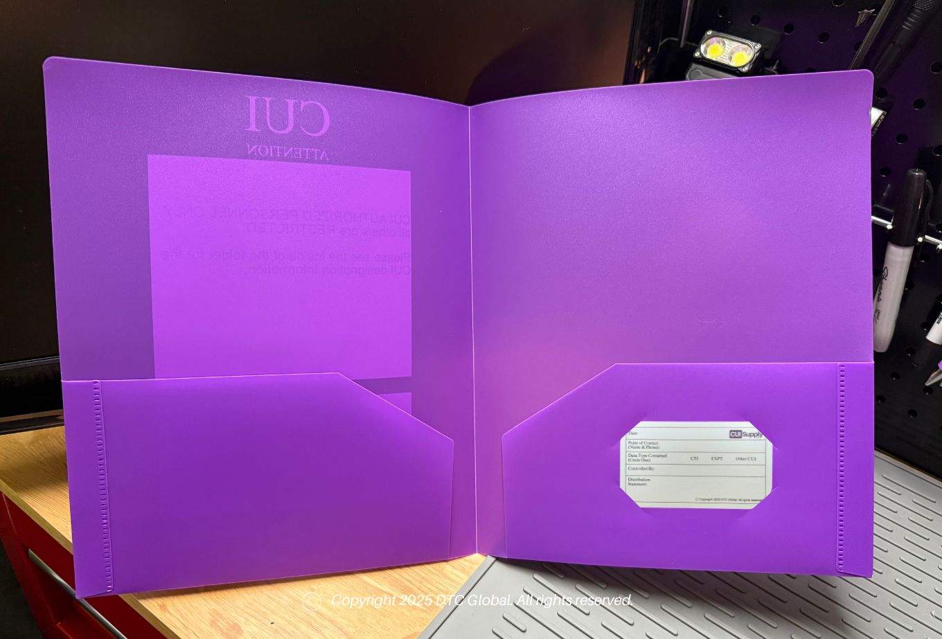 SF 901 CUI Coversheet and Folders