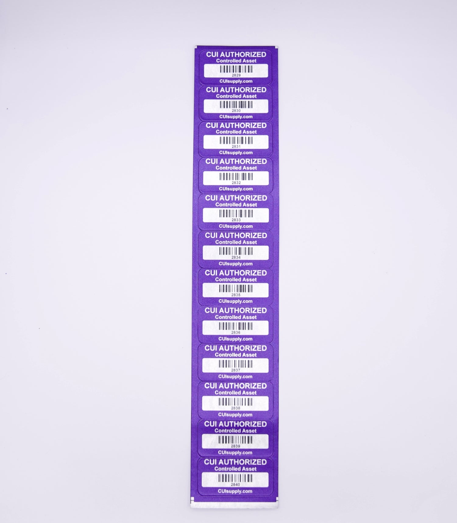 CUI Authorized Control Asset Labels