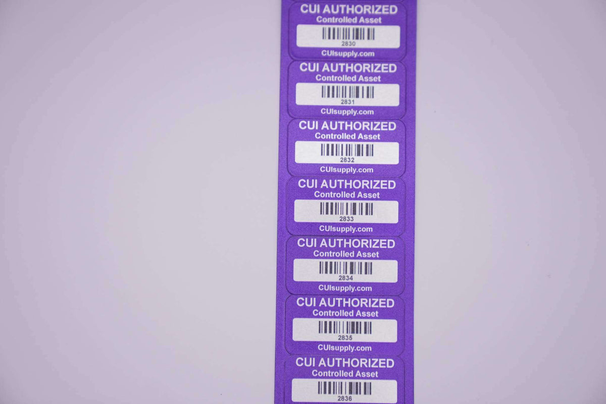 Cui Usb Sticker Example CMMC Asset Labels – CUI Supply