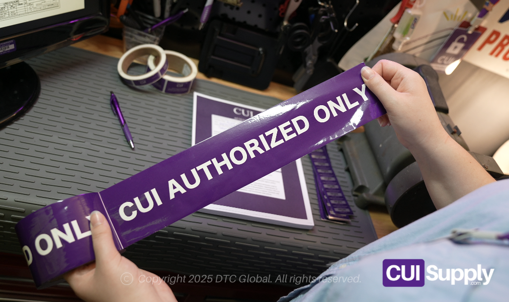 CUI Authorized Only Marking Tape