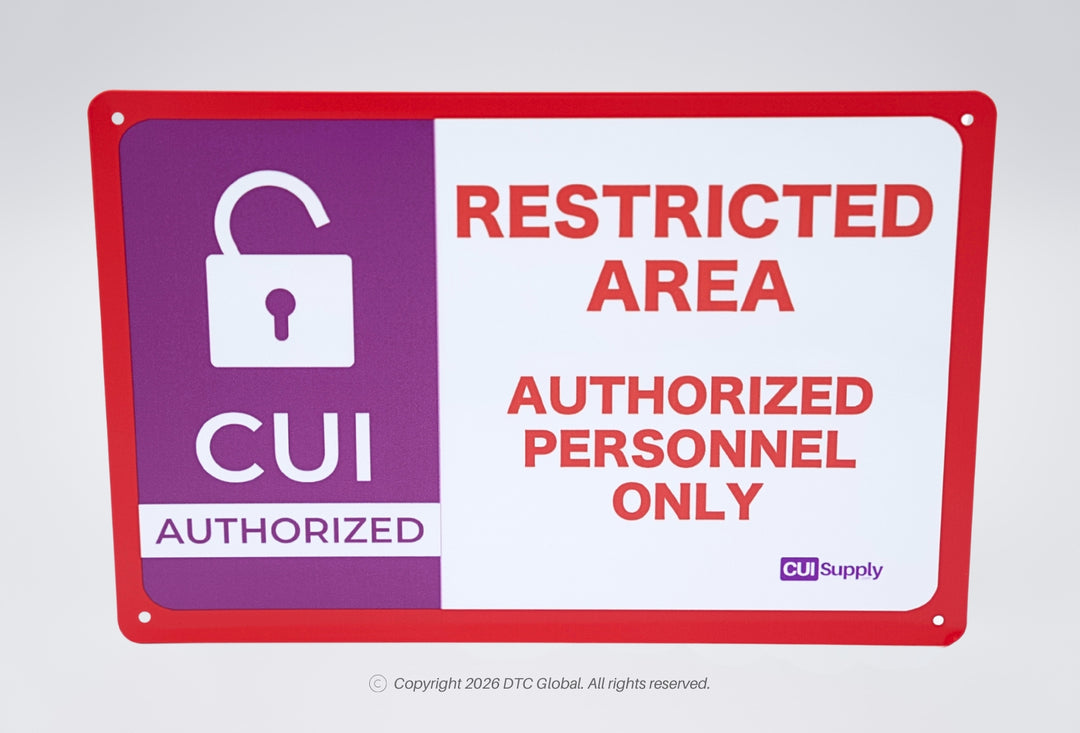 CUI Restricted Area Signs