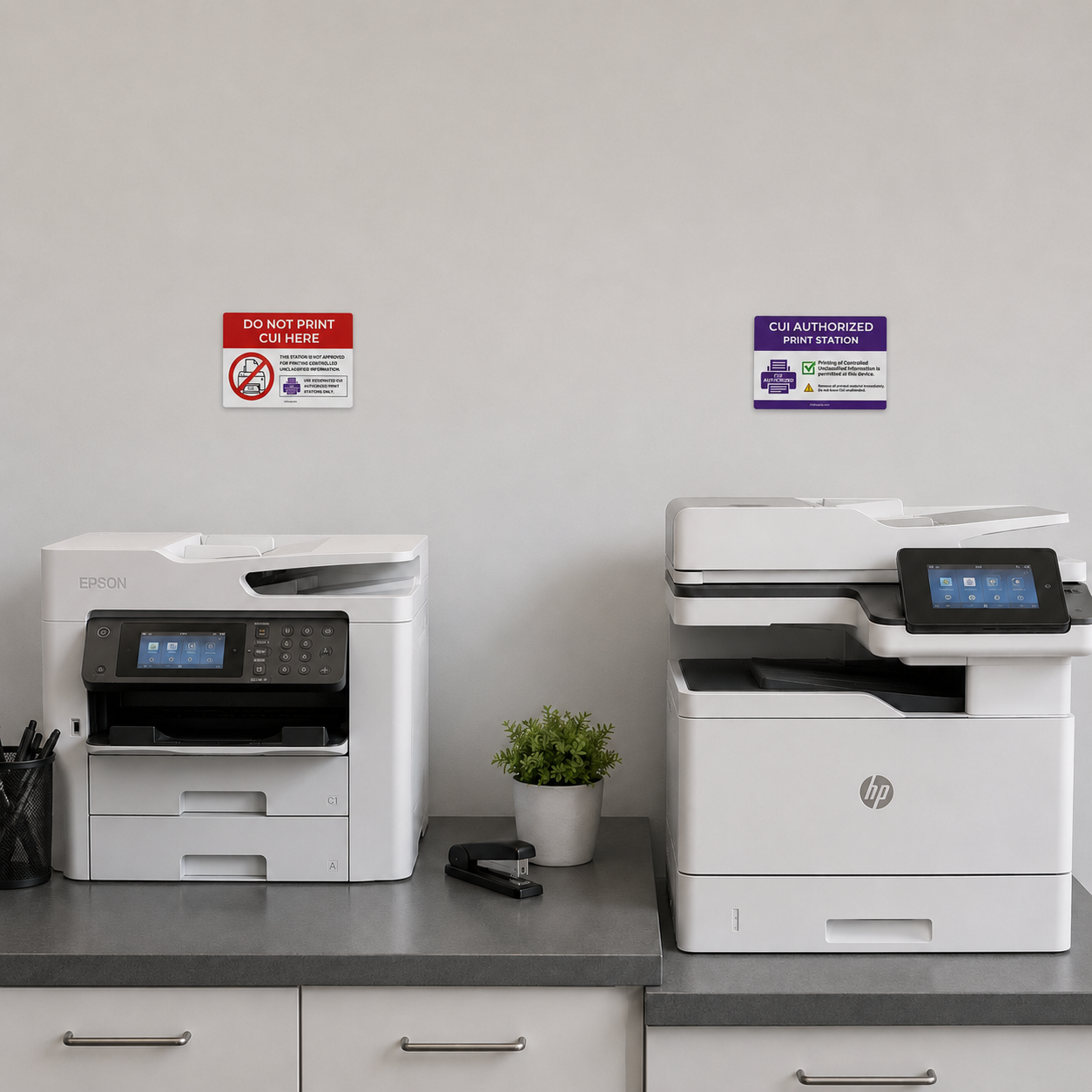 CUI Printer Station Signs | CUI Printer & Scanner Station Pack