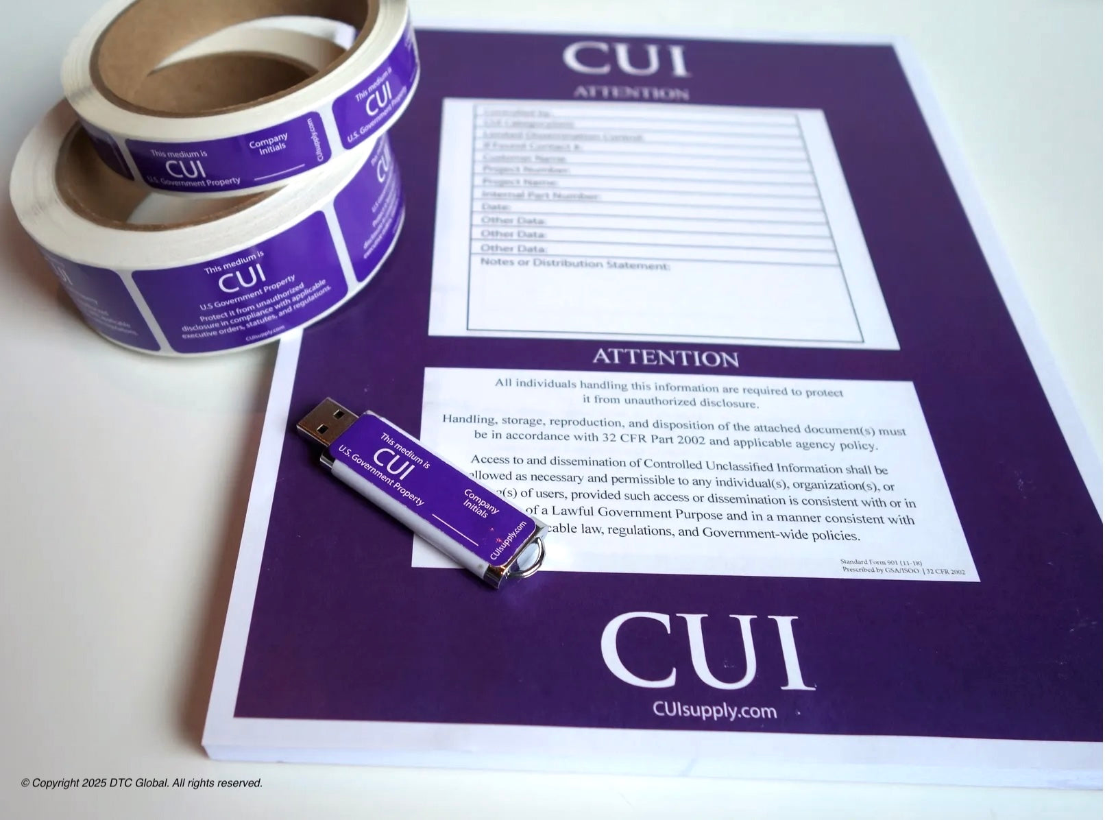 CUI Supply- CUI Security Labels and Marking Supplies