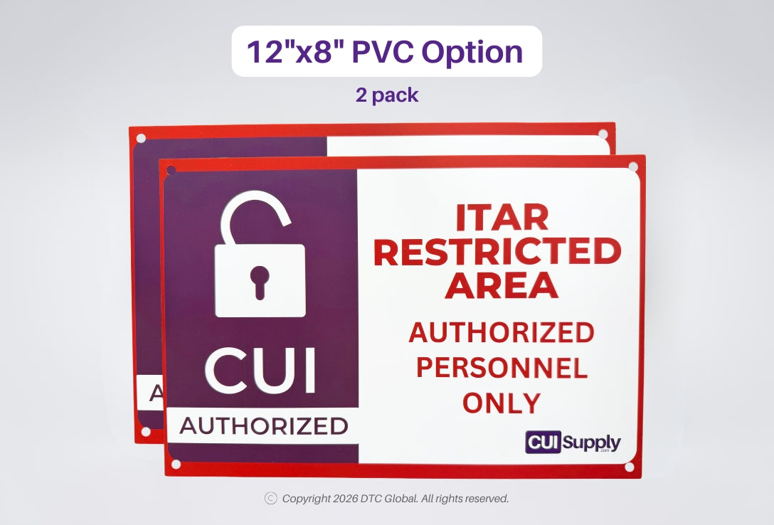 ITAR Restricted Area Signs