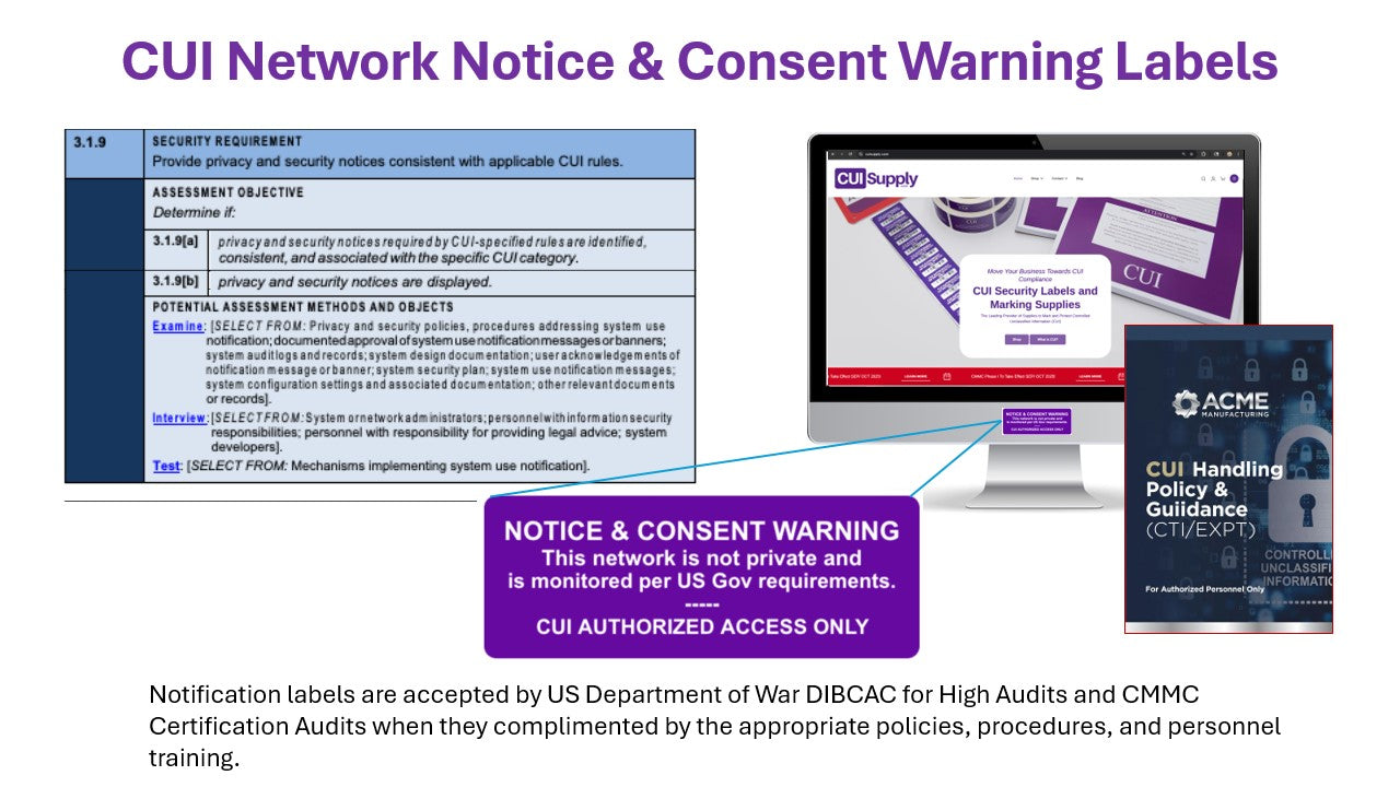 Notice and Consent Warning Labels