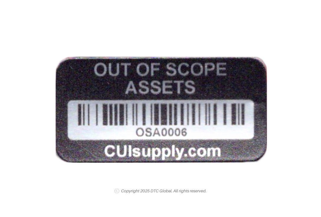 Scope Label Out of Scope Labels | Flexible Metal Asset Tags - Inventory Management ...