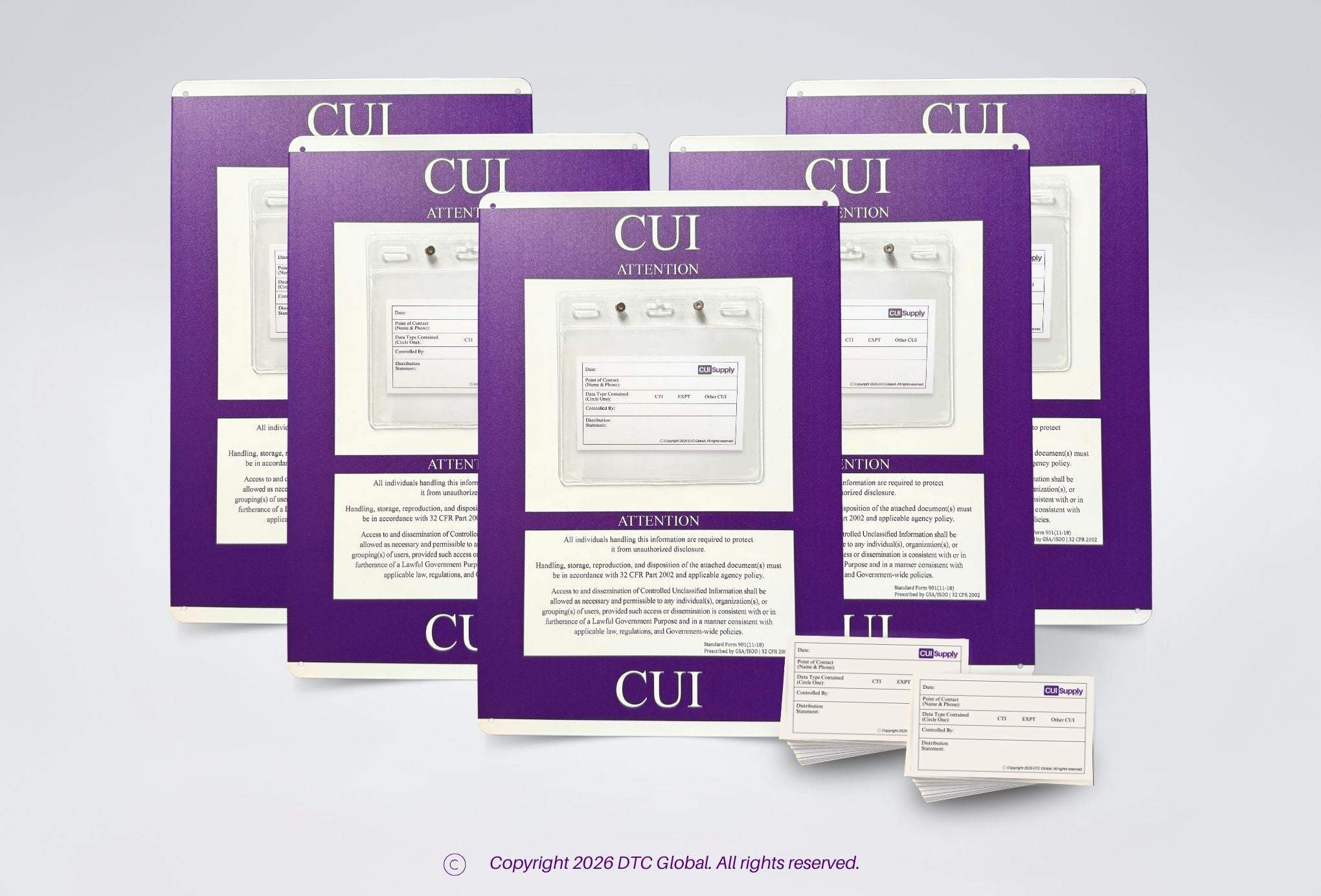 Reusable Metal SF 901 Coversheet for Travelers | CUI Identification ...