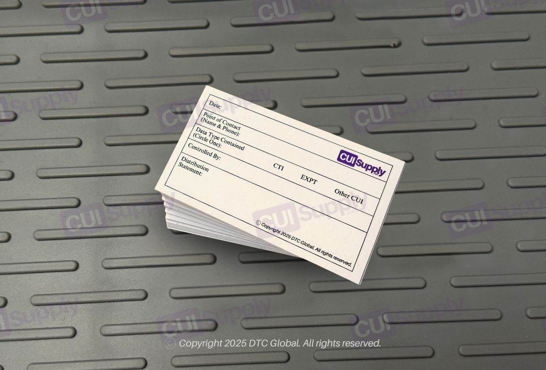 Card Refills for Reusable Metal SF 901 for SF 901 CUI Coversheet and Folders