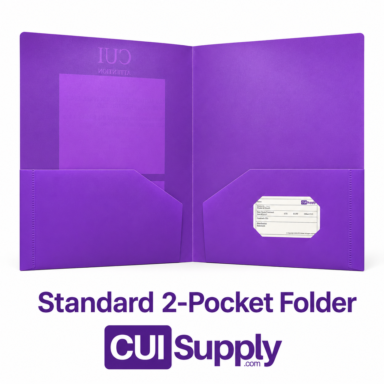SF 901 CUI Restricted Access Purple Folders