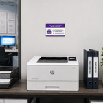 CUI printer station signs displaying authorized and do not print notices
