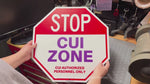 CUI Zone Stop Sign Restricted Area CUISupply.com 